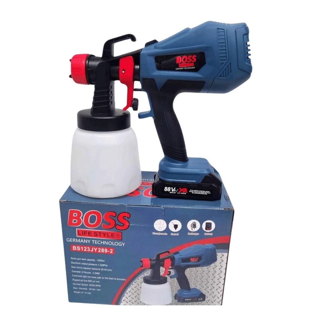 Boss Cordless Paint Sprayer Gun (88V Dual Battery)