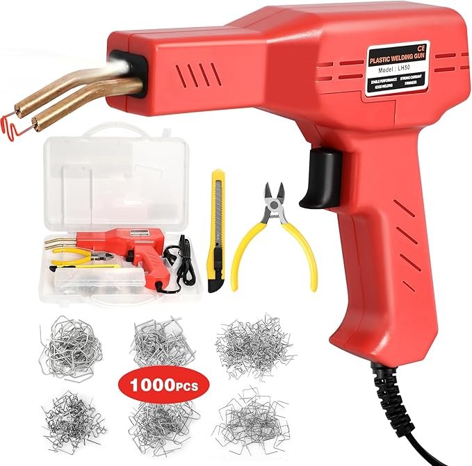 Boss Heavy-Duty Hot Stapler Plastic Welding Kit (100 Staples)