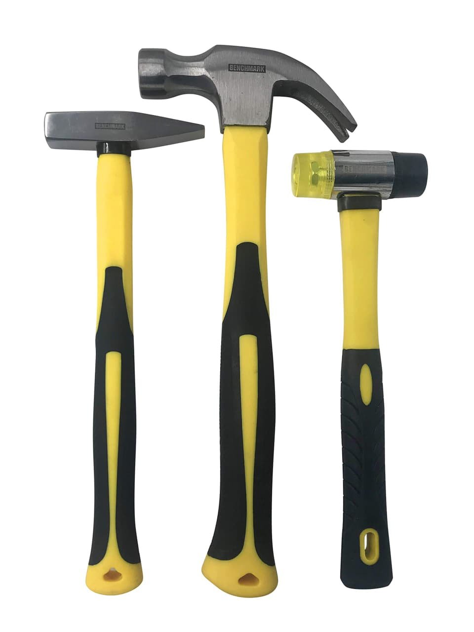 3-Piece Essential Hammer Set (16 oz Claw, Tack & Rubber Mallet)