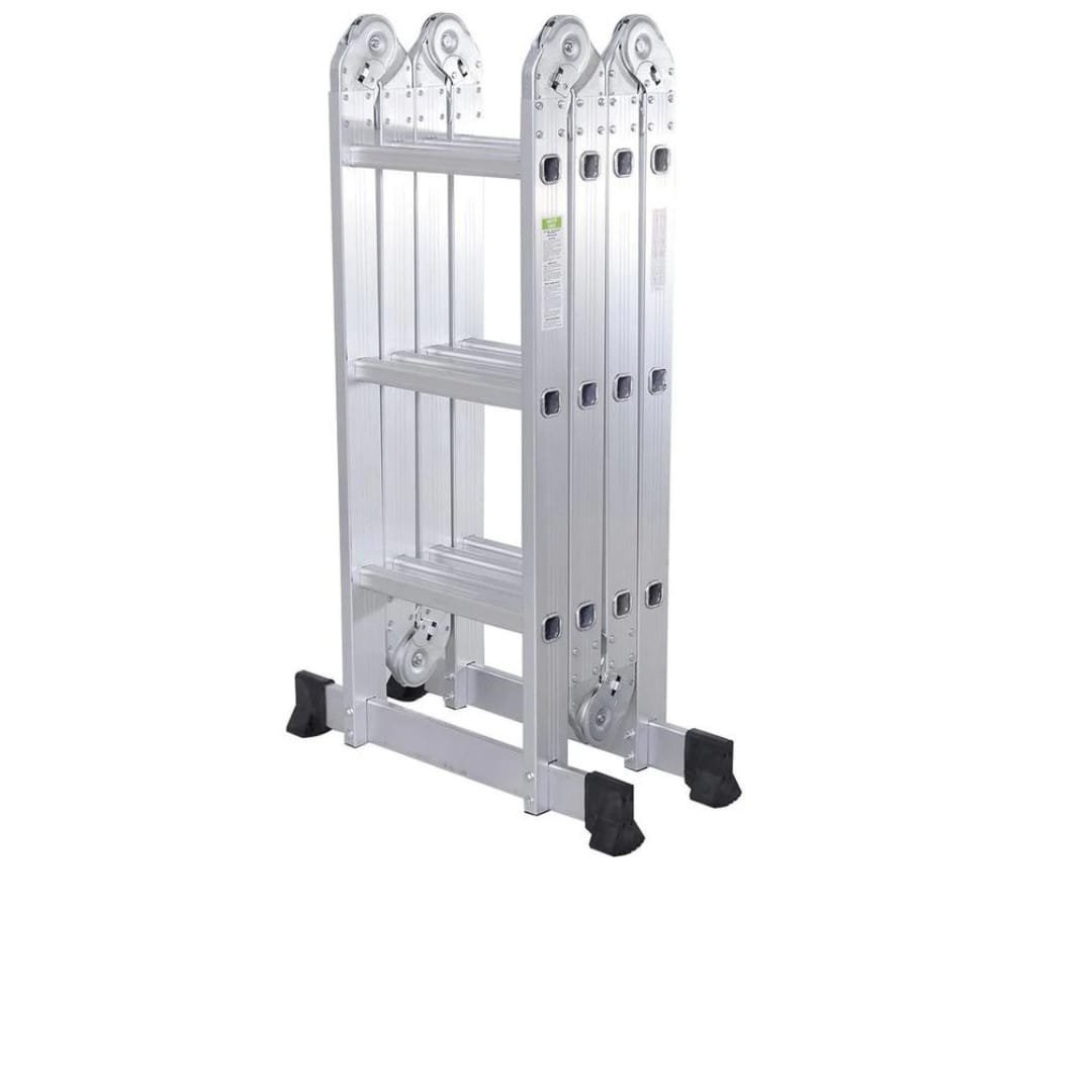 3.6-Meter Multi-Purpose 4x3 Folding Aluminum Articulated Ladder (12 Steps)