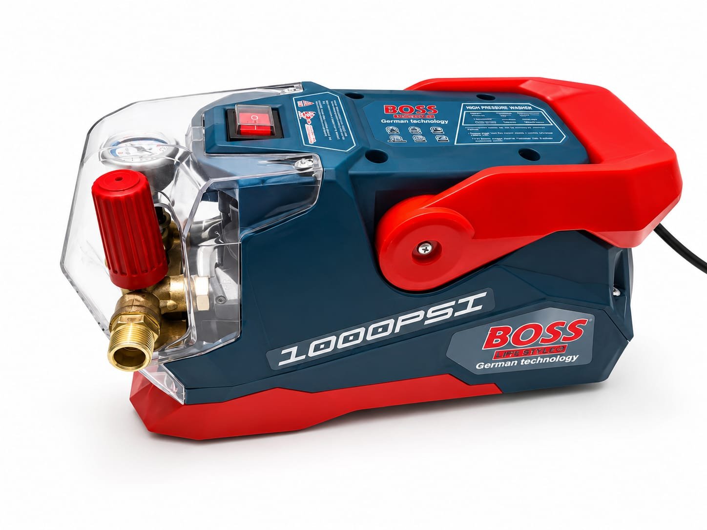 Boss 3000W Commercial 300-Bar High-Pressure Washer